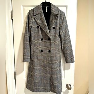 Chic Plaid trench coat